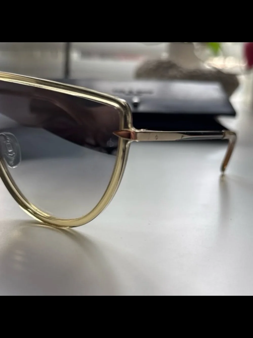 Rag & Bone Sunglasses RNB 1008/S Oversized Shield Sunglasses - Peach Gold